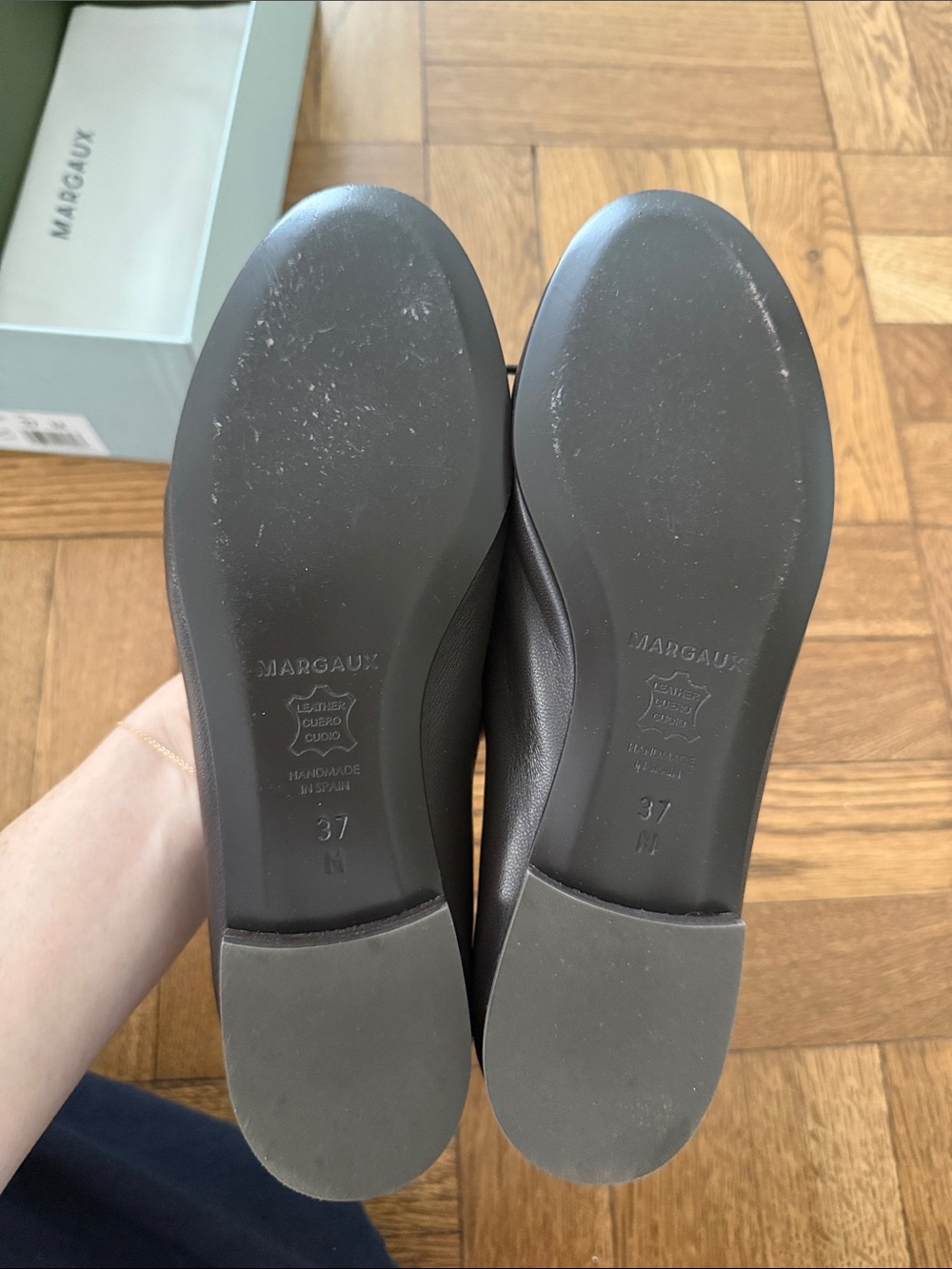 Margaux The Demi Ballet Flats in Espresso, size 37! - Picture 3 of 5